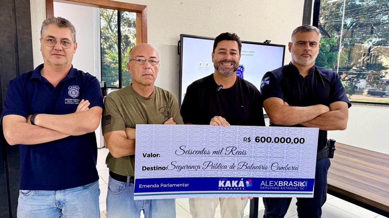 Vereador Kaká Fernandes (PL) viabiliza R$ 600 MIL para a segurança pública de Balneário