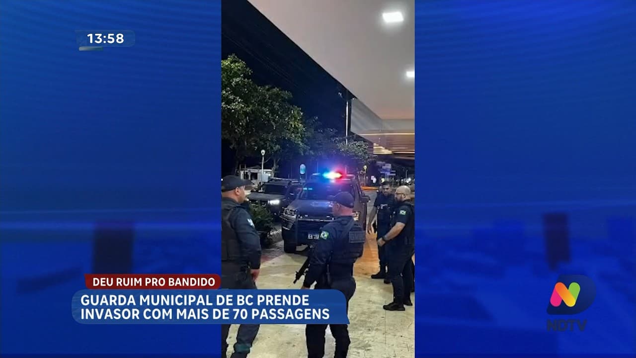 Invasor com mais de 70 registros é preso em Balneário Camboriú