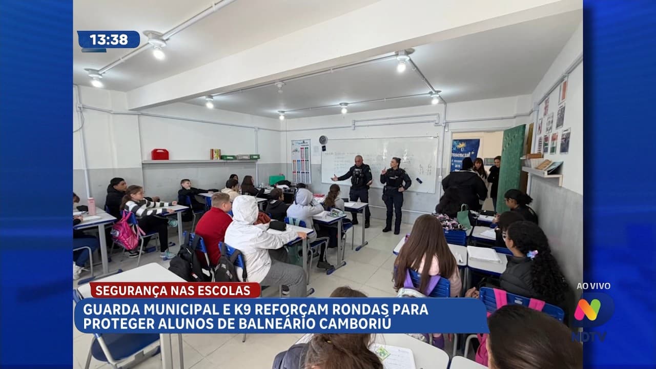 Guarda Municipal e K9 reforçam segurança nas escolas de BC