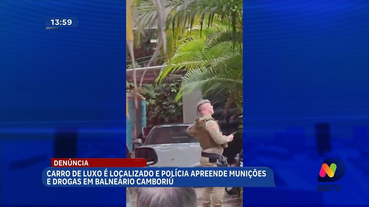 Carro de Luxo e Drogas Apreendidos em Balneário Camboriú Após Denúncia