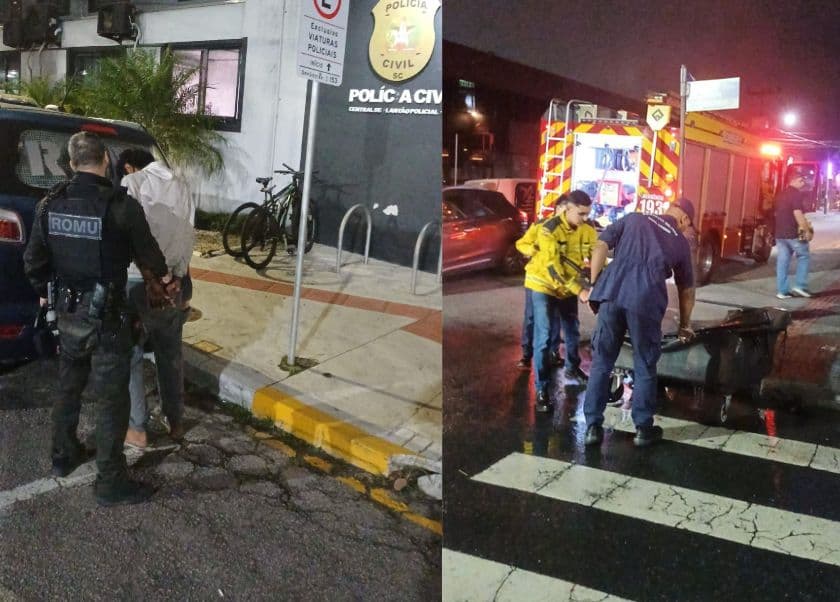 Incêndio criminoso em lixeira leva à prisão e prefeita reafirma tolerância zero em Balneário Camboriú