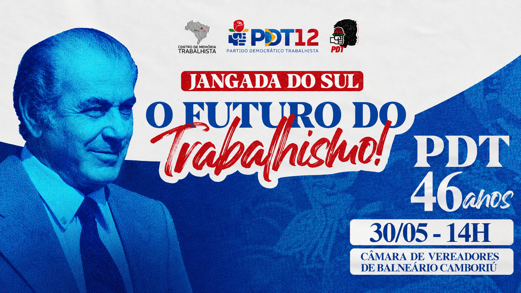 CMT destaca legado democrático de Brizola em Balneário Camboriú