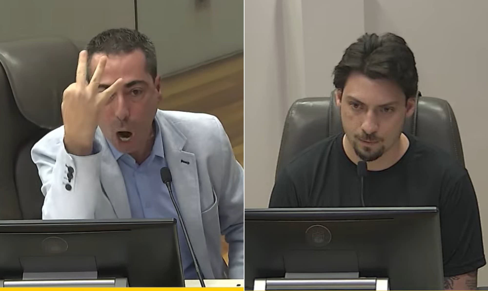 Conflito na Câmara de Balneário Camboriú: Jair Renan discute com Achutti
