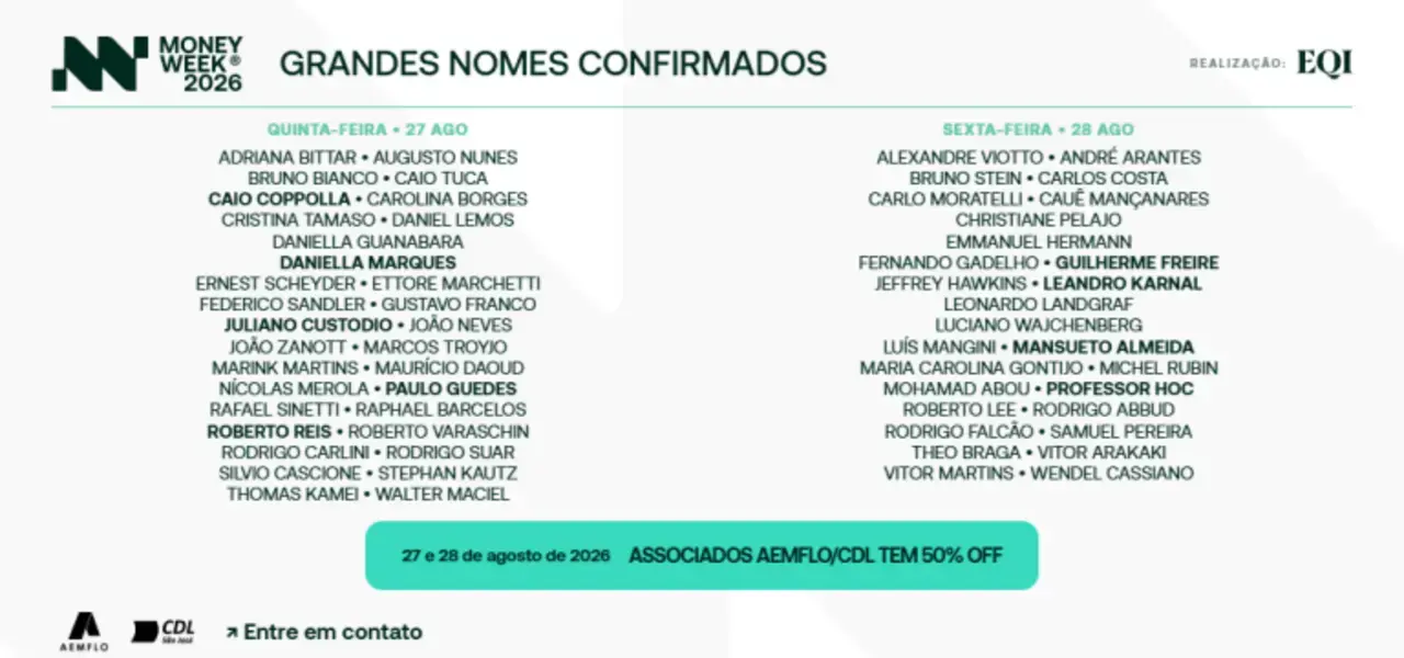Money Week 2026 reúne especialistas da economia em Balneário Camboriú - Visor Notícias