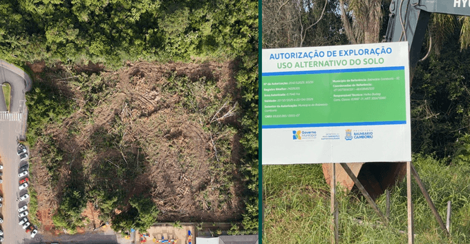 Construção da primeira policlínica de Balneário Camboriú avança com início da supressão da vegetação