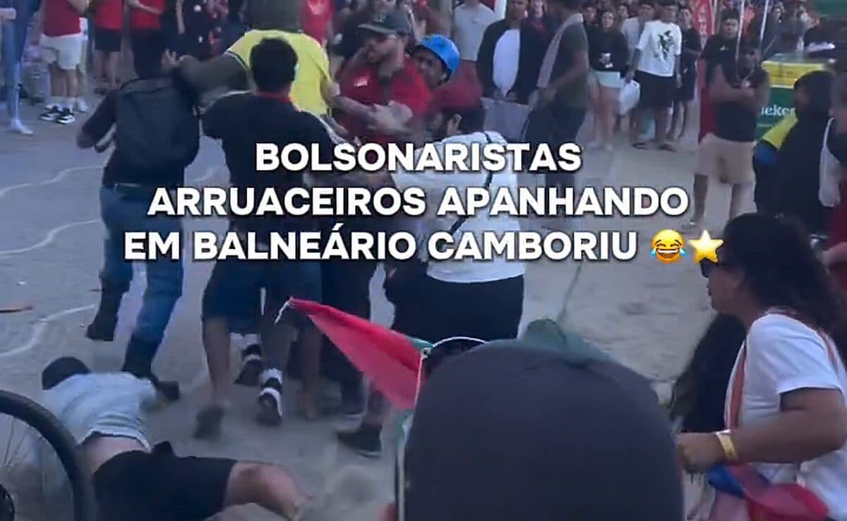 Agressão a bolsonaristas em Balneário Camboriú viraliza nas redes - primeira página sc